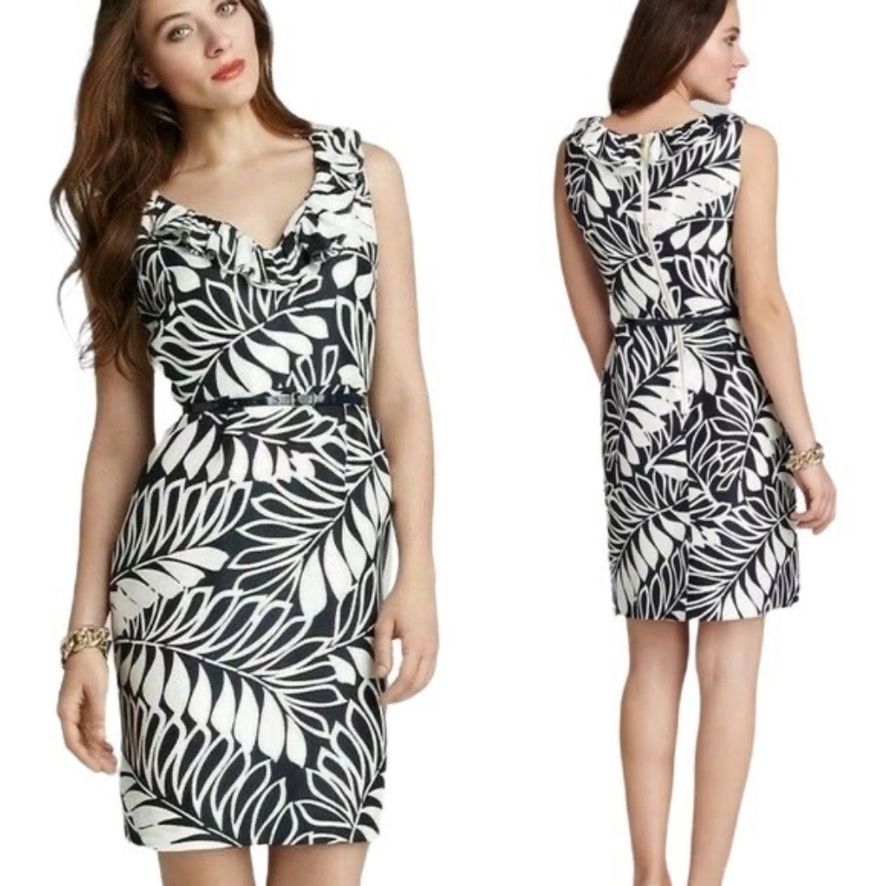 Kate Spade Navy and White Silk Dress